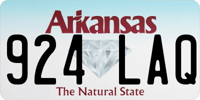 AR license plate 924LAQ