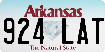 AR license plate 924LAT