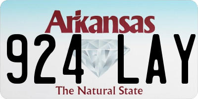 AR license plate 924LAY