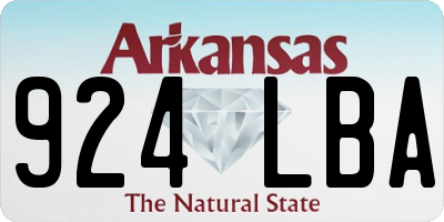 AR license plate 924LBA