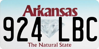 AR license plate 924LBC