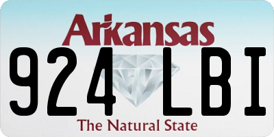 AR license plate 924LBI