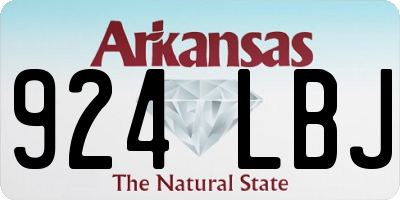 AR license plate 924LBJ