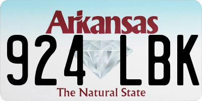 AR license plate 924LBK