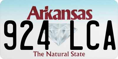 AR license plate 924LCA