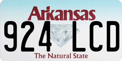 AR license plate 924LCD