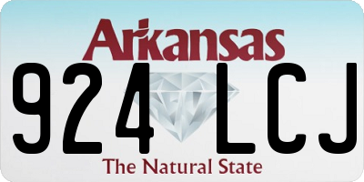 AR license plate 924LCJ