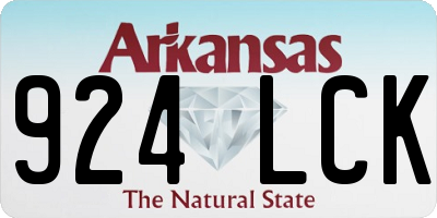 AR license plate 924LCK