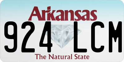 AR license plate 924LCM