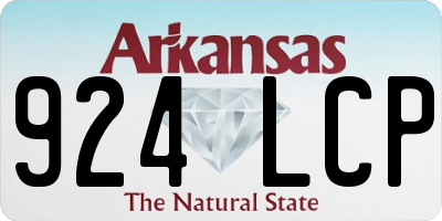 AR license plate 924LCP