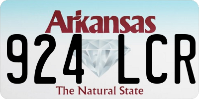 AR license plate 924LCR
