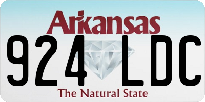 AR license plate 924LDC