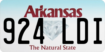 AR license plate 924LDI