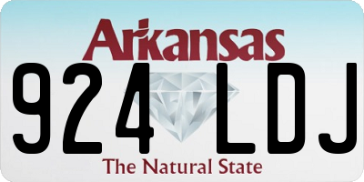 AR license plate 924LDJ