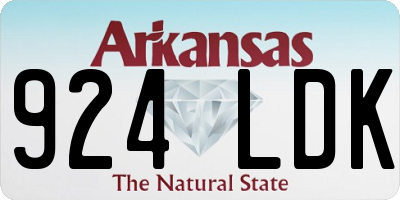 AR license plate 924LDK