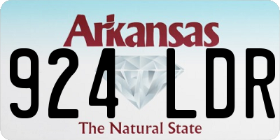 AR license plate 924LDR