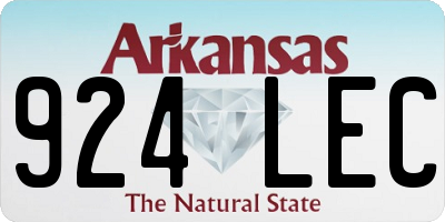 AR license plate 924LEC