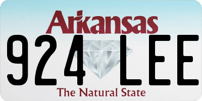 AR license plate 924LEE