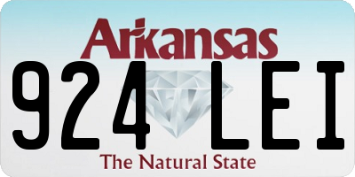 AR license plate 924LEI