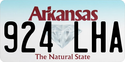 AR license plate 924LHA