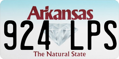 AR license plate 924LPS