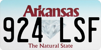 AR license plate 924LSF