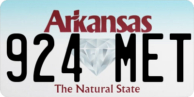 AR license plate 924MET