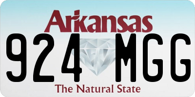 AR license plate 924MGG