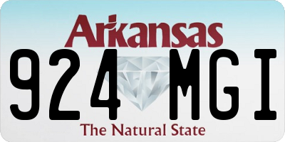 AR license plate 924MGI