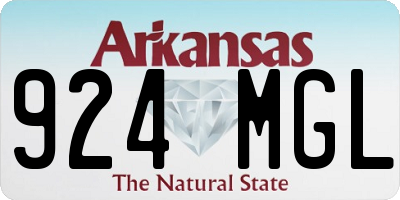 AR license plate 924MGL
