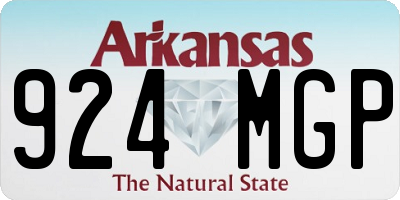 AR license plate 924MGP