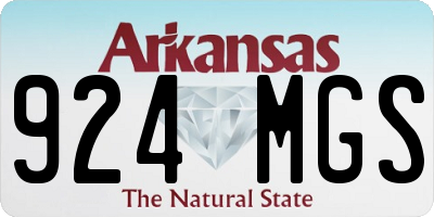 AR license plate 924MGS