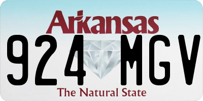 AR license plate 924MGV