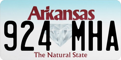 AR license plate 924MHA
