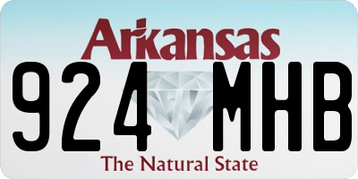 AR license plate 924MHB