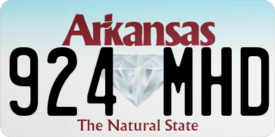 AR license plate 924MHD