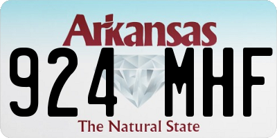 AR license plate 924MHF