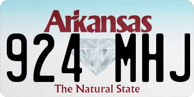 AR license plate 924MHJ