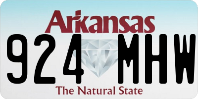 AR license plate 924MHW