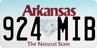AR license plate 924MIB