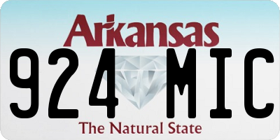 AR license plate 924MIC
