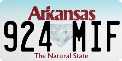 AR license plate 924MIF