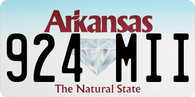 AR license plate 924MII