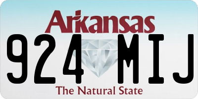 AR license plate 924MIJ
