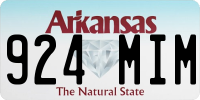 AR license plate 924MIM