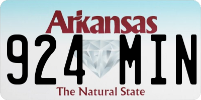 AR license plate 924MIN