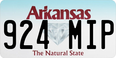 AR license plate 924MIP