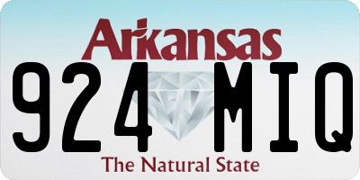 AR license plate 924MIQ