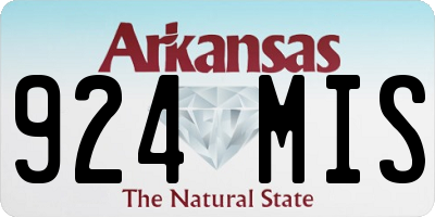 AR license plate 924MIS