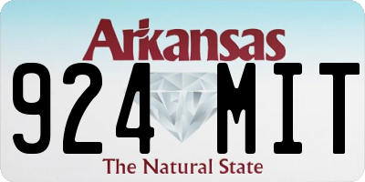 AR license plate 924MIT